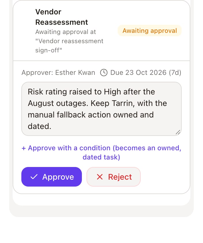 The review waiting on its owner